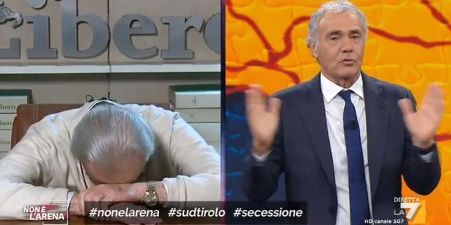 Feltri, lite furibonda con De Girolamo e Biancofiore. Giletti: «Se ha bestemmiato, mi dissocio» article-post