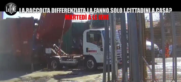 Le Iene svelano il ‘giochetto’ dell’Ama: i romani fanno la differenziata, l’azienda mischia tutti i rifiuti | VIDEO