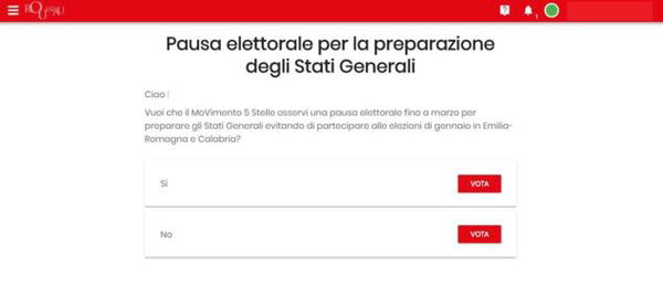 La supercazzola con cui il M5S chiede alla base se sia giusto presentarsi in Emilia Romagna e Calabria