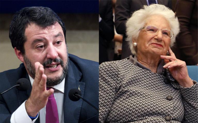 Salvini dice che le minacce a Liliana Segre sono le stesse che riceve lui