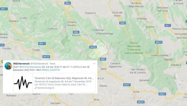 Terremoto Balsorano