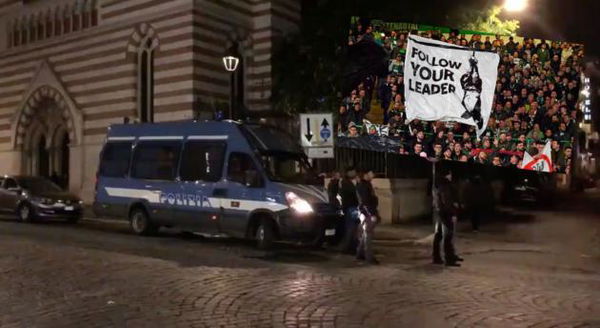 Lazio, vendetta ultrà per lo striscione con Mussolini: accoltellati due tifosi del Celtic