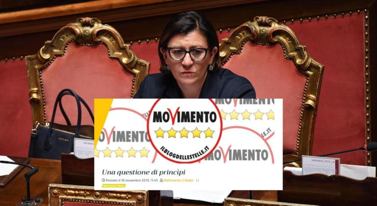 Il Movimento 5 Stelle manda ‘l’avviso di sfratto’ a Elisabetta Trenta