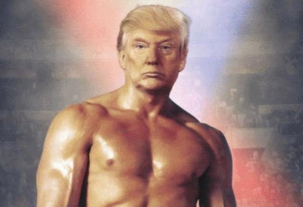 Donald Trump come Rocky 3 sul suo account ufficiale