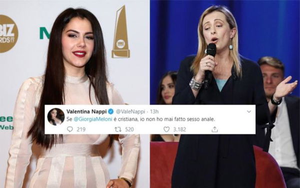 Valentina Nappi mette in discussione (a modo suo) la cristianità di Giorgia Meloni