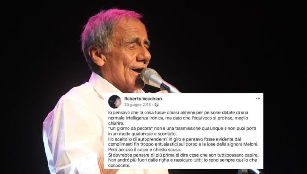 No, Roberto Vecchioni non si rappresenta «nelle cose che dice Giorgia Meloni» article-post