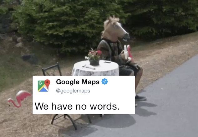 Google Maps ha trovato Bojack Horseman che mangia una banana per strada
