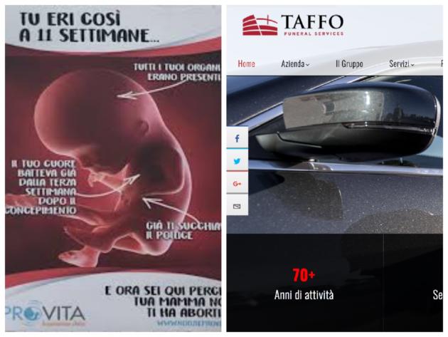 Pro Vita non prende bene il divieto dei manifesti con i feti: «E allora Taffo? Loro non sono violenti?» article-post