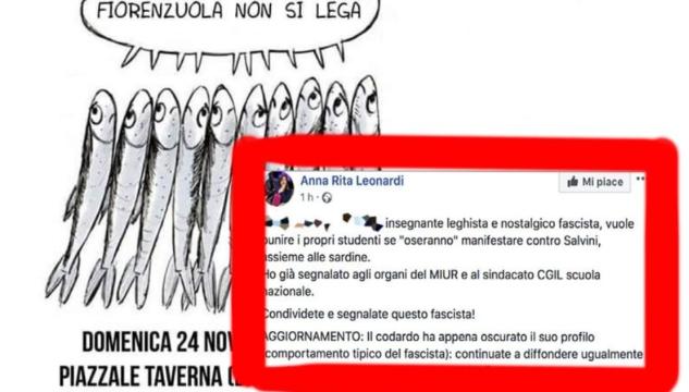 prof contro Sardine