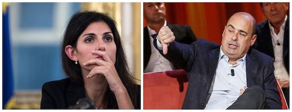 Rifiuti a Roma, continua il ping pong tra Virginia Raggi e Nicola Zingaretti