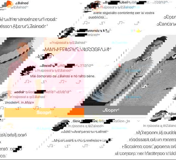 I commenti razzisti contro il modello di Zalando