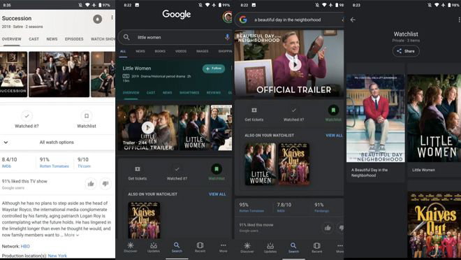 Google search watchlist e novità YouTube per film e serie tv article-post