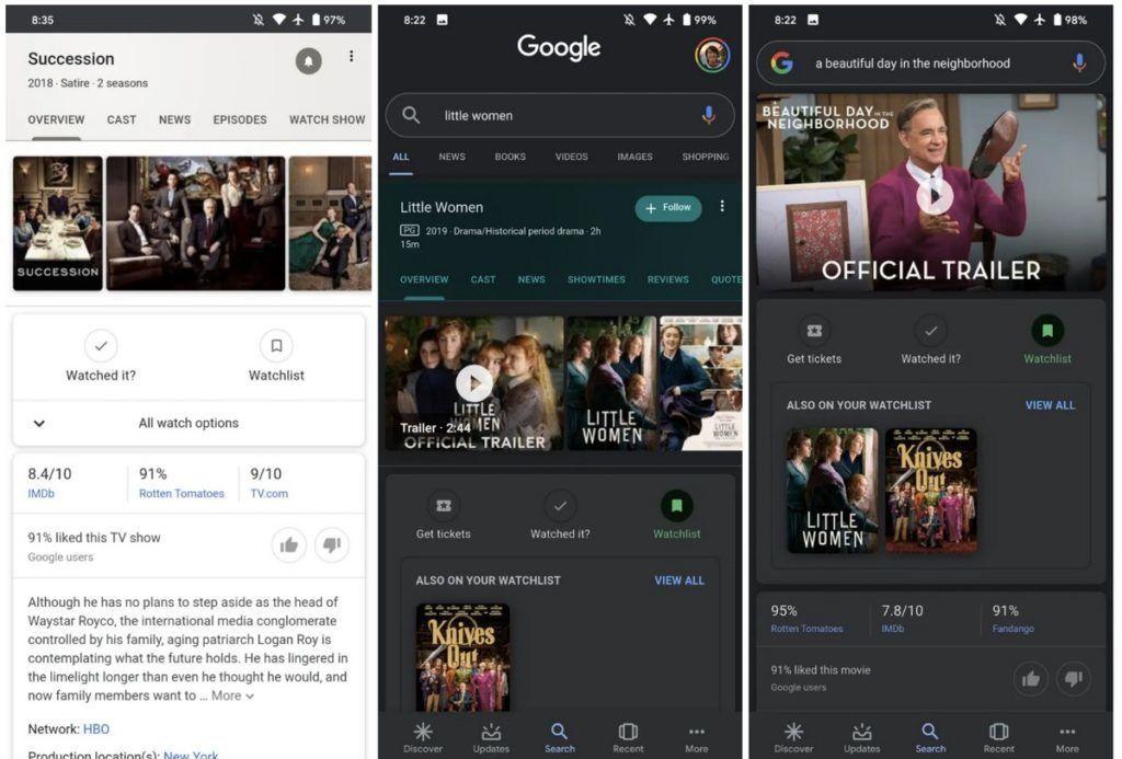 Google search watchlist 