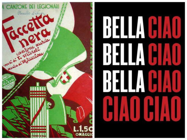 L’ex segretario provinciale della Lega mette sullo stesso piano Bella Ciao e Faccetta nera