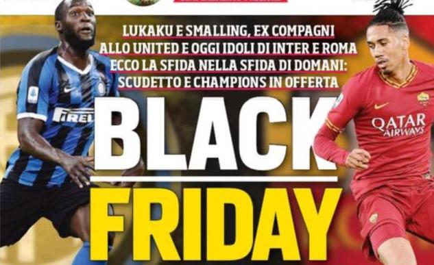 La Roma protesta contro il titolo del Corriere dello Sport «Black Friday» article-post