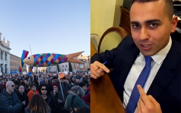 Luigi Di Maio dice che «sarebbe bello lavorare con le Sardine» article-post