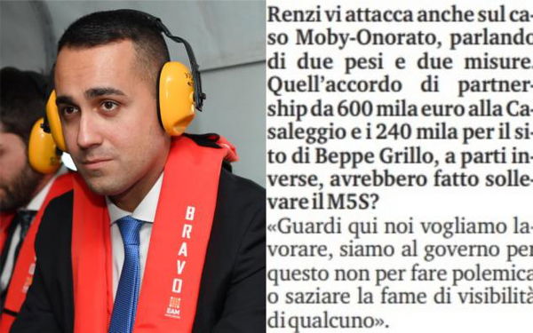 La non-risposta di Luigi Di Maio sul caso Moby-Onorato: «Noi siam qui per lavorare e non per fare polemica»