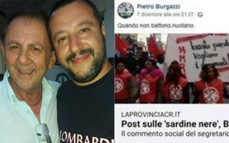 Il consigliere leghista di Cremona sulle ‘Sardine Nere’: «Se non battono, nuotano»