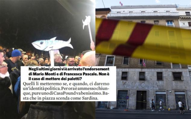 Arrivò il giorno in cui le Sardine aprirono la piazza anche a CasaPound article-post