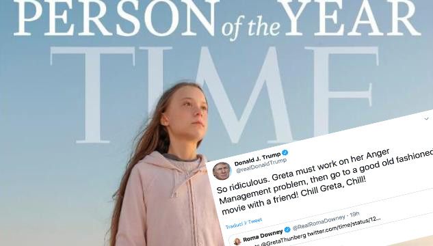 Secondo Trump è ridicolo che Greta sia la persona dell’anno: «Dovrebbe lavorare sulla sua rabbia e andare al cinema» article-post