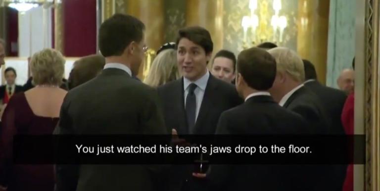 Quei tre leader mondiali che spettegolavano su Trump al vertice NATO | VIDEO