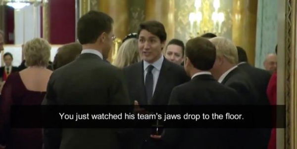 Quei tre leader mondiali che spettegolavano su Trump al vertice NATO | VIDEO