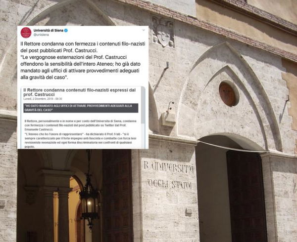 Il gip non ordinerà il sequestro del profilo del prof di Siena che difendeva Hitler