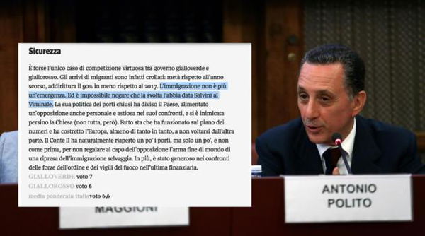 Antonio Polito sul Corriere dice che l’immigrazione non è più un’emergenza grazie alla svolta di Salvini