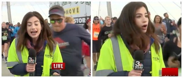 Radiato a vita il maratoneta che ha molestato la giovane reporter in diretta tv