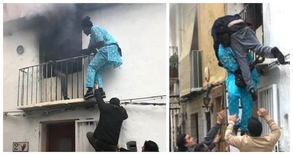 Migrante salva disabile da un incendio: «Si merita il permesso di soggiorno»