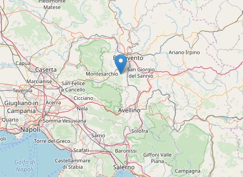 Terremoto a Benevento, tre scosse in rapida successione
