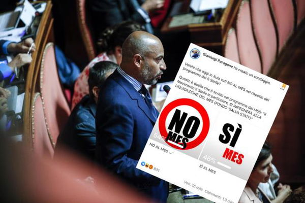 Il mini-sondaggio di Paragone sui social: voterà no al Mes