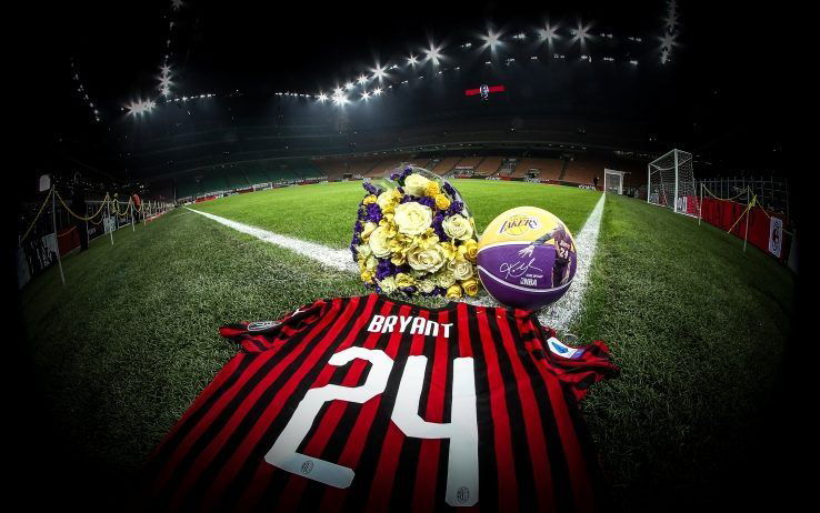 Kobe Bryant omaggio del Milan