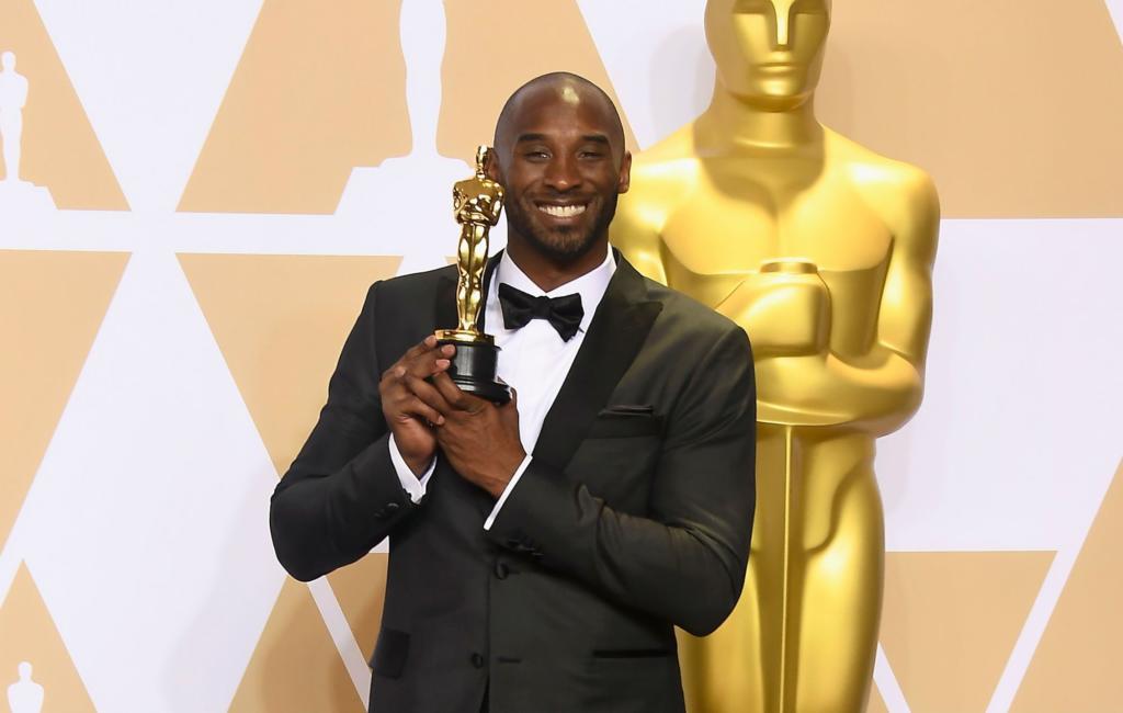Kobe Bryant con il suo Oscar
