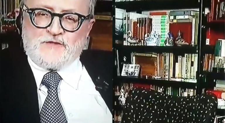 Piazzapulita, fanno una domanda sul caso Salvini e il citofono: Becchi si alza e se ne va (da casa sua) | VIDEO