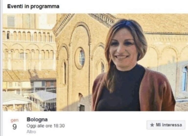 L’evento di Borgonzoni a Bologna, ma la foto è di Ferrara