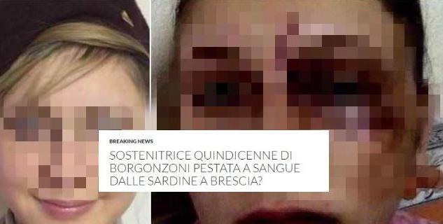 Bufala leghista picchiata