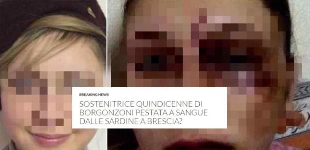 La brutta (e falsa) storia della sostenitrice leghista «picchiata dalla sardine» a Brescia