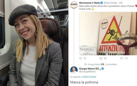 Giorgia Meloni ‘irride’ la cravatta di Luigi Di Maio, ma lei non lasciò la poltrona quando votò la fiducia a Monti article-post