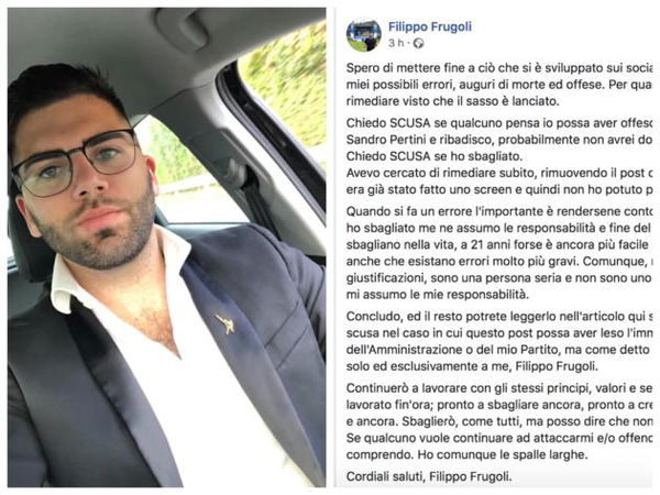Il consigliere comunale della Lega che aveva definito Pertini «omicida e brigatista» si scusa