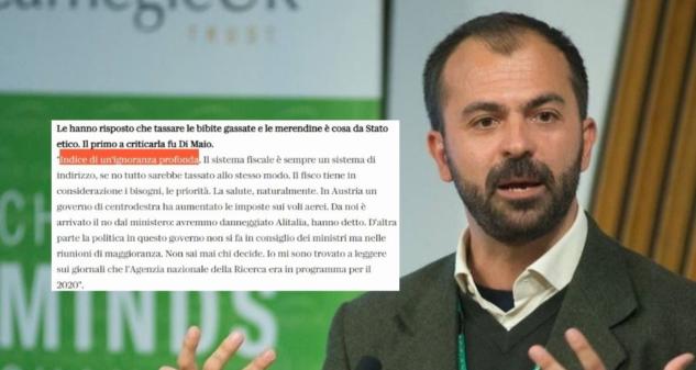 Fioramonti torna a parlare della tassa sulle merendine: «Le critiche di Di Maio? Indice di un’ignoranza profonda» article-post