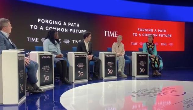 Greta Thunberg a Davos