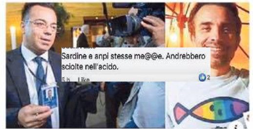 insulti sardine Anpi