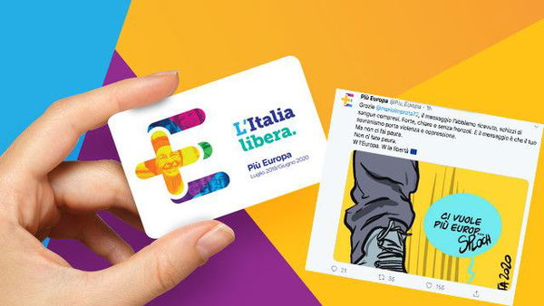 La polemica politica contro Marione che in una vignetta fa schiacciare chi chiede più Europa