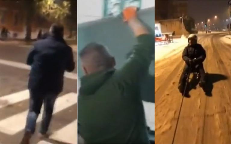 Il vicesindaco leghista di Ferrara che corre, alza porte e va sullo slittino. Ma ha il permesso disabili | VIDEO