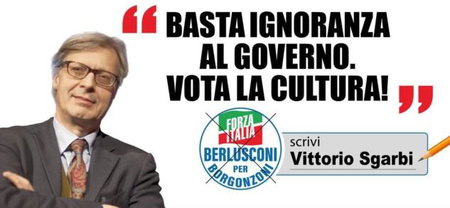 Sgarbi chiede di votare ‘la cultura’, ma in Emilia-Romagna sostiene Borgonzoni (che ha detto di non leggere libri da anni) | VIDEO article-post