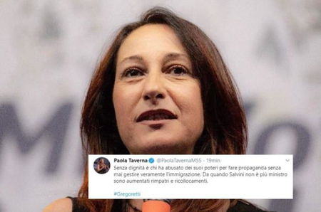 Paola Taverna attacca Salvini: «Sei tu a essere senza dignità» article-post