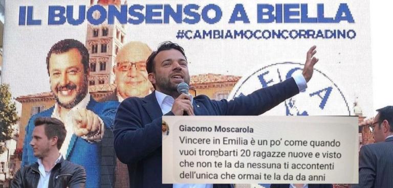 Il vicesindaco leghista di Biella e il commento sessista sulla vittoria di Bonaccini