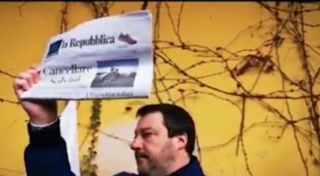 Repubblica prova a spiegare a Salvini il significato del titolo «Cancellare Salvini» article-post