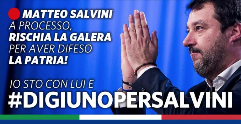 Il digiuno per Salvini è una sorta di vinci Salvini (con buona pace dei vostri dati personali)